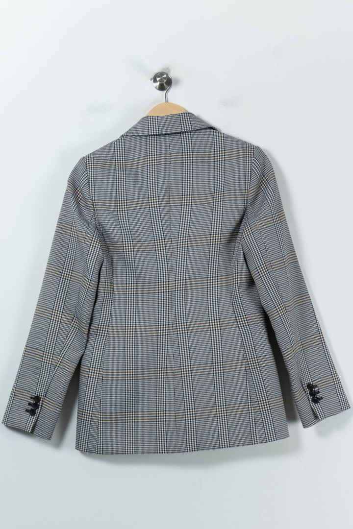 Blazer Gris à Carreaux - Taille M/38 de la marque Maje | PARAD26923 - Vendu par Paradigme - Image 4