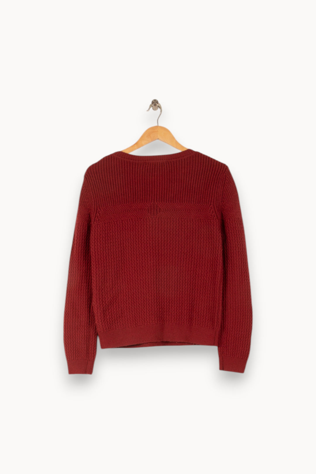 Pull Rouge - Taille XS/34 de la marque La Fée Maraboutée | PARAD26930 - Vendu par Paradigme - Image 4