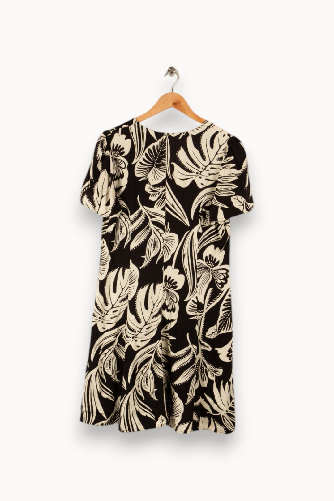 Robe noire et blanche à motifs - Taille M/38