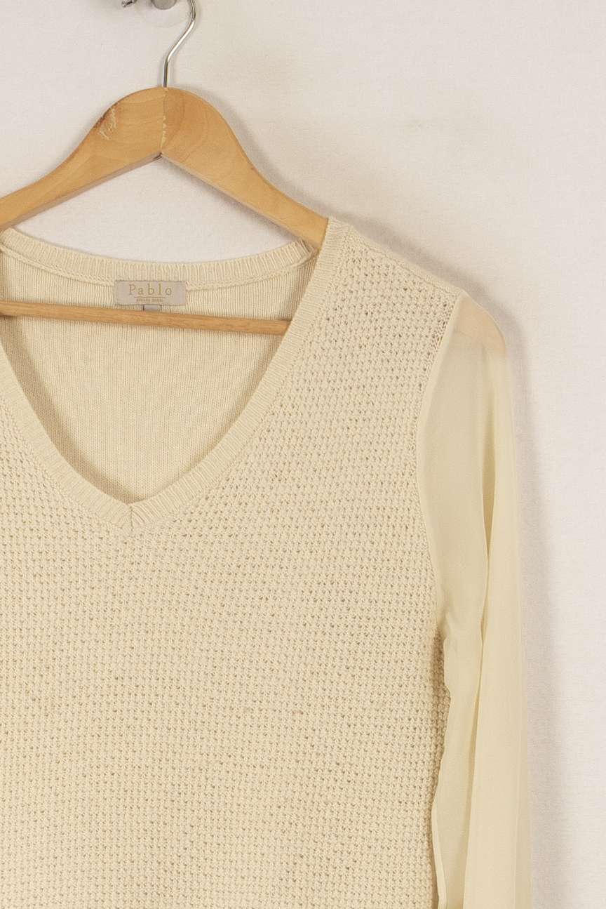 Pull Beige de la marque Pablo | PARAD27001 - Vendu par Paradigme - Image 2