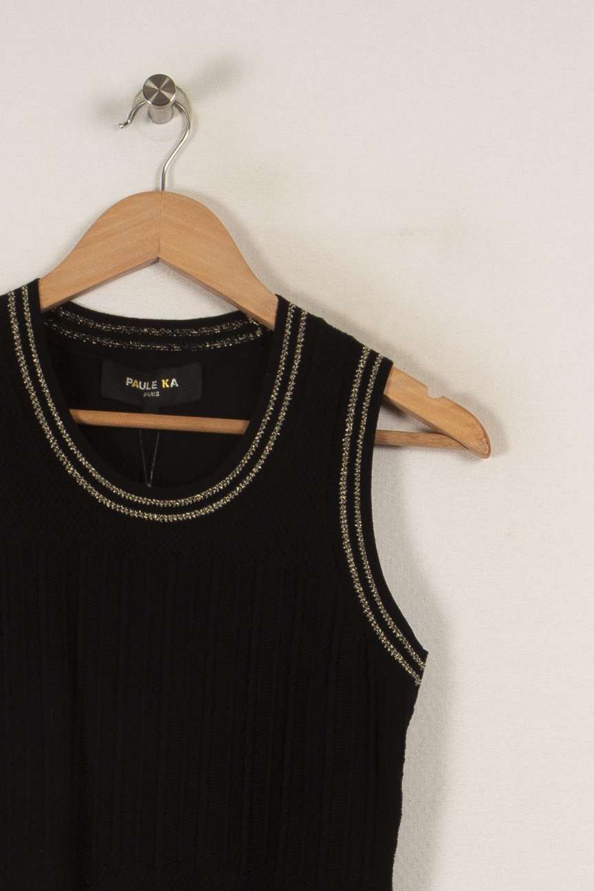 Robe Noir de la marque Paule Ka | PARAD27004 - Vendu par Paradigme - Image 2