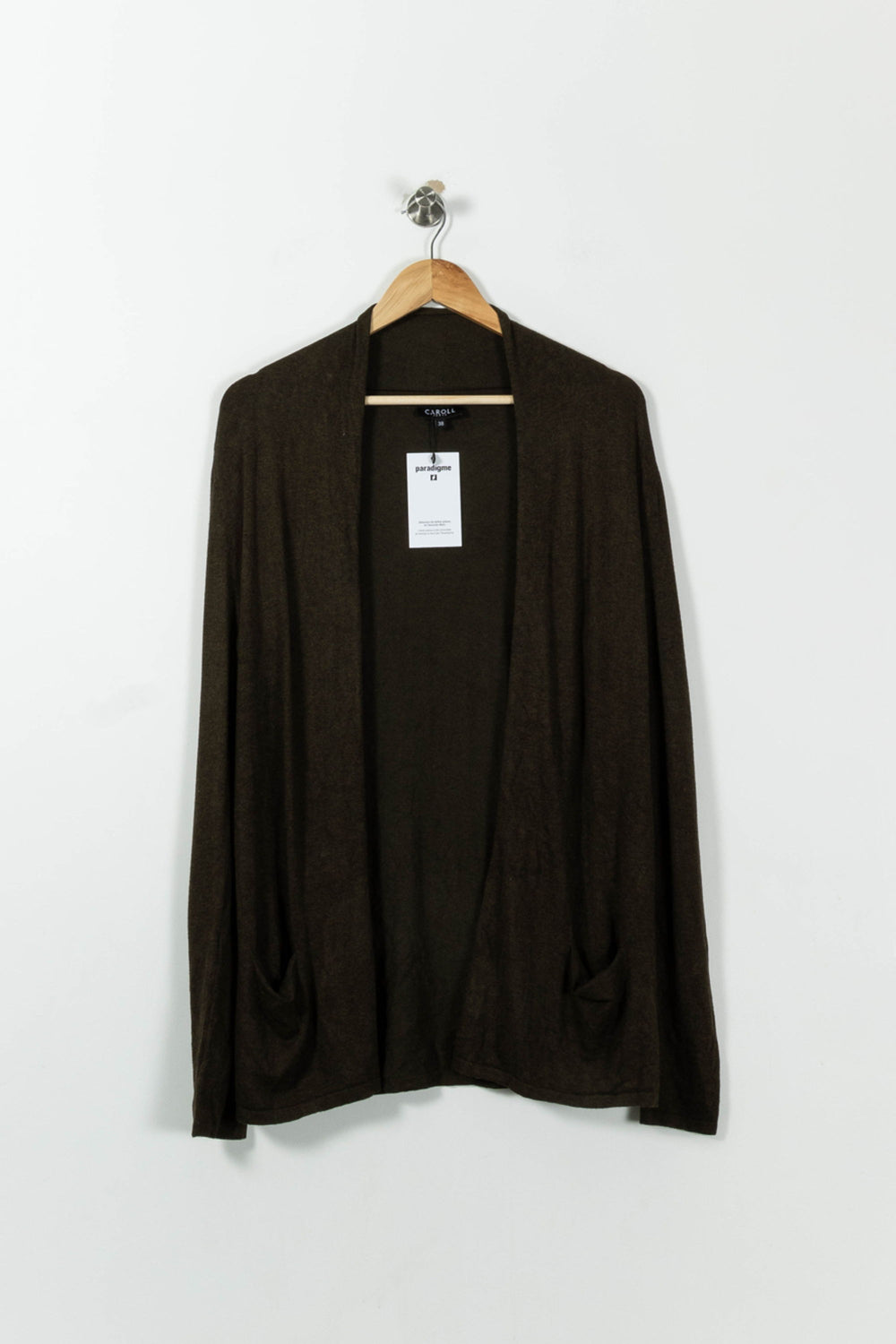 Cardigan Vert Foncé - Taille M/38 de la marque Caroll | PARAD27010 - Vendu par Paradigme - Image 2