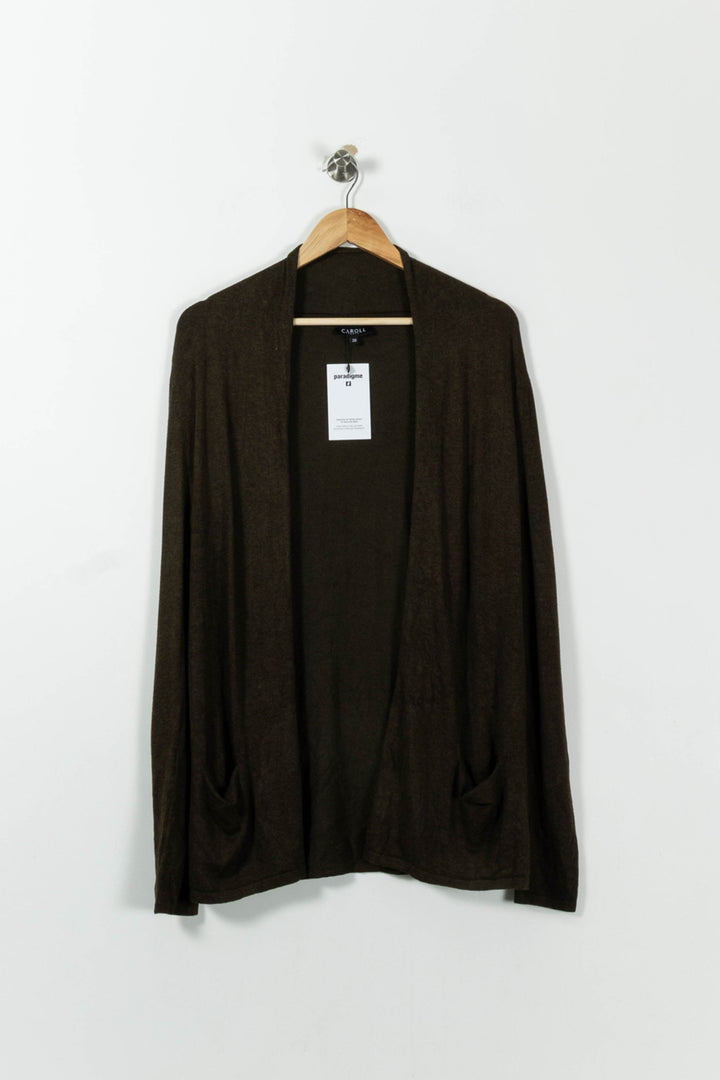 Cardigan Vert Foncé - Taille M/38 de la marque Caroll | PARAD27010 - Vendu par Paradigme - Image 2
