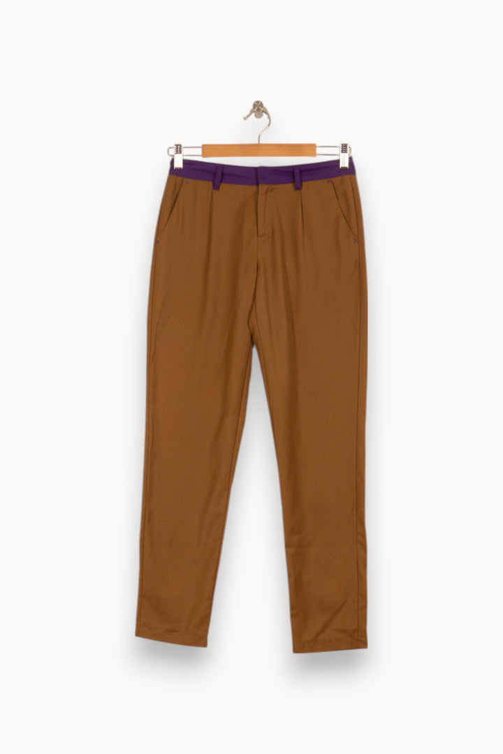 Pantalon Marron et Violet - Taille S/36 de la marque Karl Marc John | PARAD27013 - Vendu par Paradigme - Image 2