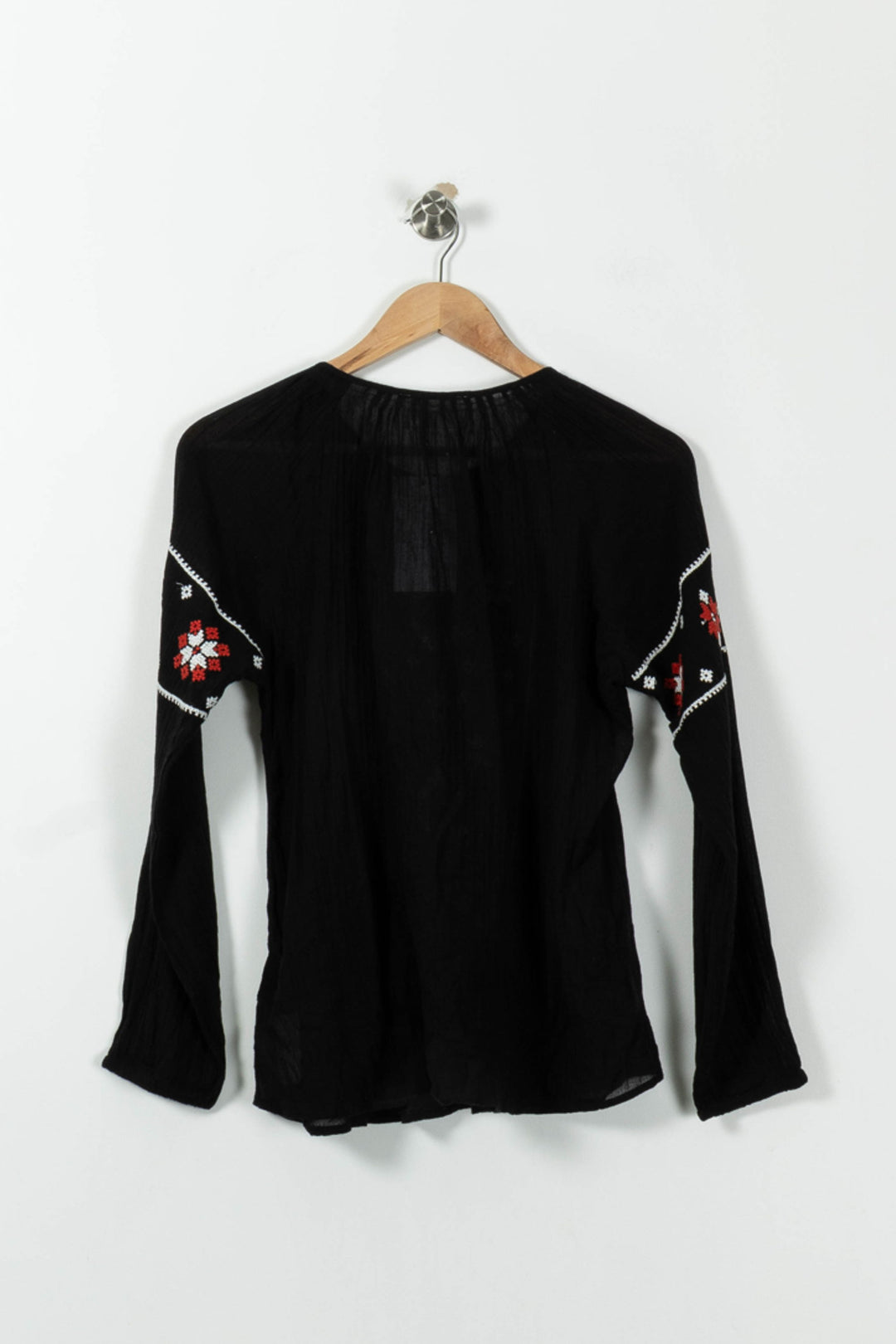 Blouse Noire et Rouge - Taille S/36 de la marque Sud express | PARAD27037 - Vendu par Paradigme - Image 4