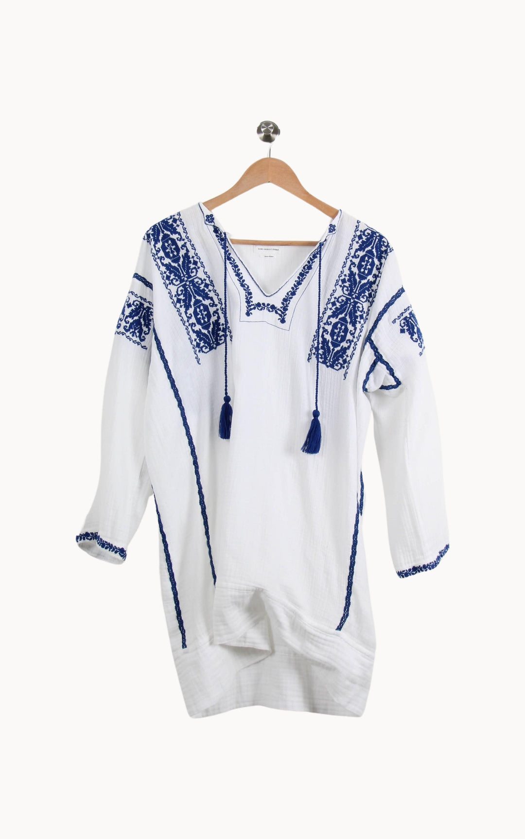 Robe Brodée Blanche et Bleue - Taille XXL/44 de la marque Isabel Marant étoile | PARAD27055 - Vendu par Paradigme - Image 2