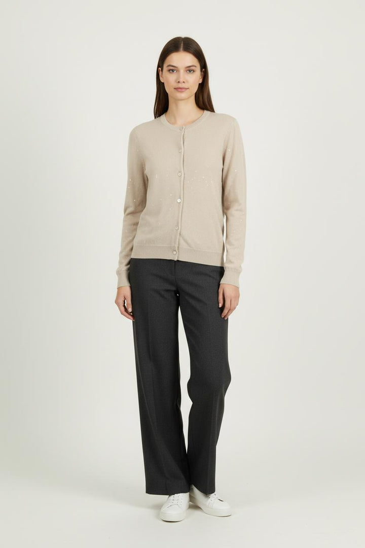 Cardigan Beige - Taille XS/34 de la marque Caroll | PARAD27089 - Vendu par Paradigme - Image 1