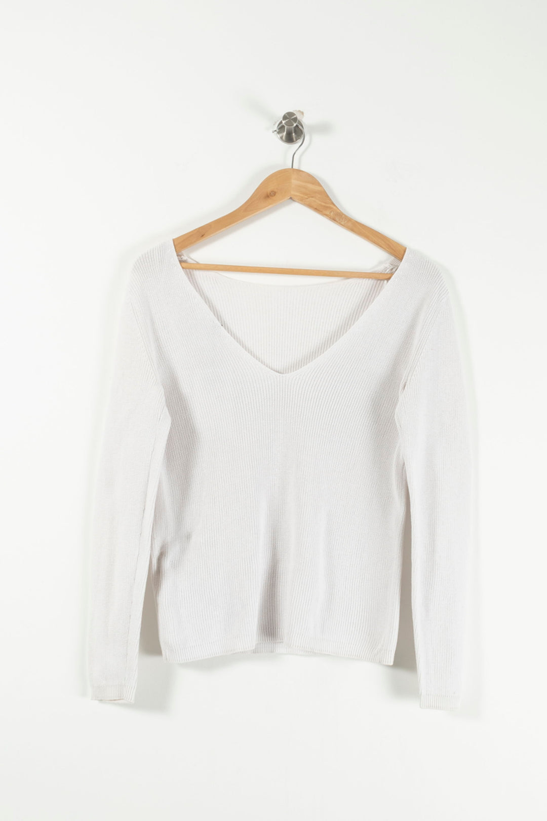 Pull Blanc - Taille XS/34 de la marque Caroll | PARAD27100 - Vendu par Paradigme - Image 4