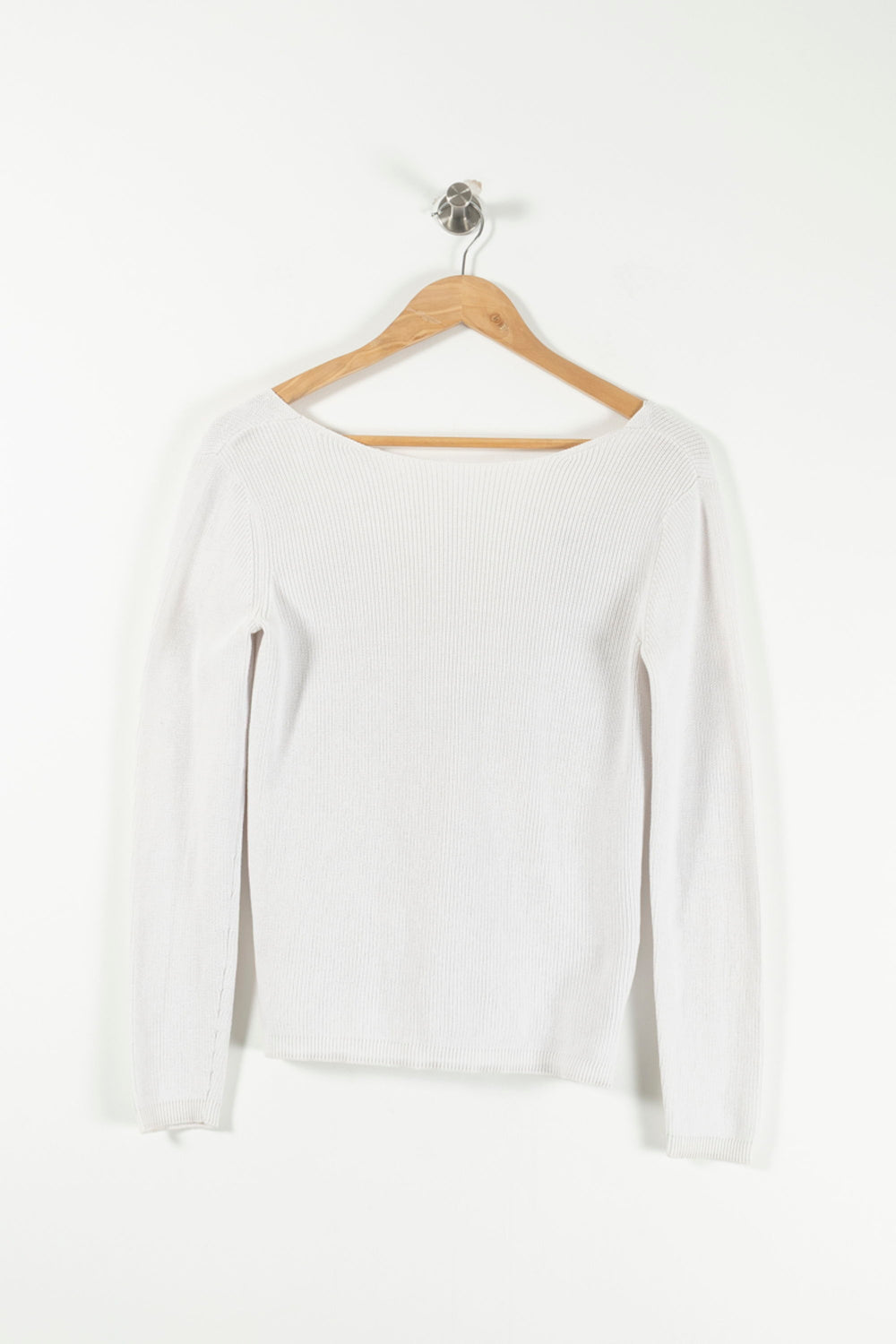 Pull Blanc - Taille XS/34 de la marque Caroll | PARAD27100 - Vendu par Paradigme - Image 2