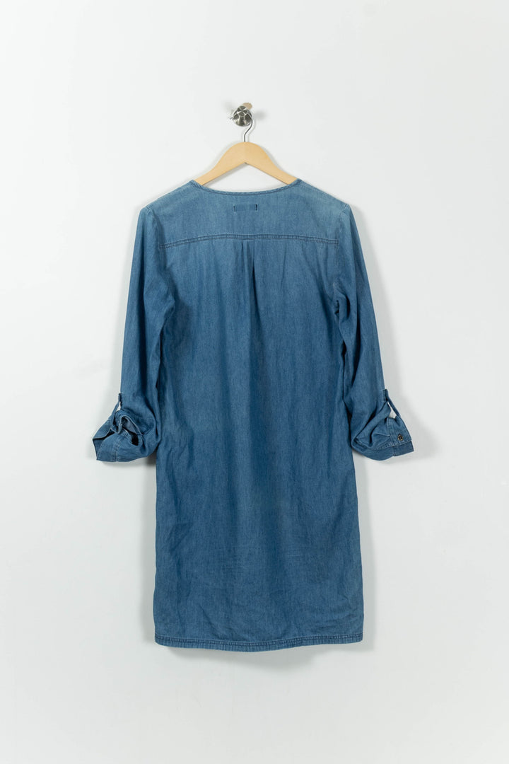 Robe Chemise Bleue - Taille M/38 de la marque Caroll | PARAD27117 - Vendu par Paradigme - Image 4
