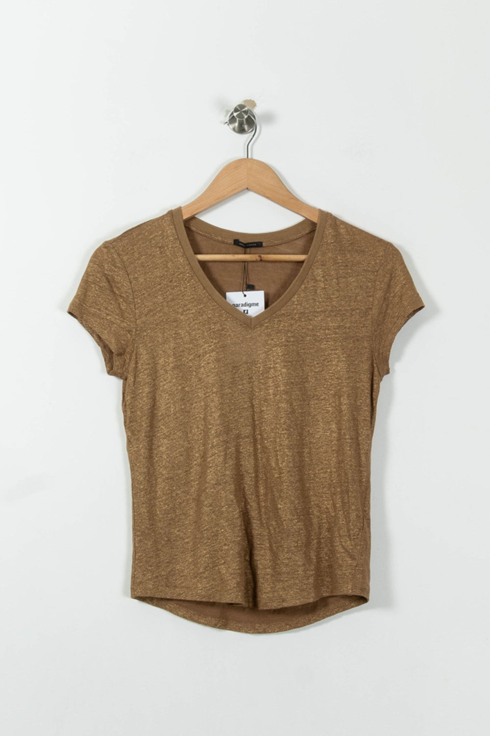 Tee-shirt Marron - Taille XS/34 de la marque IKKS | PARAD27142 - Vendu par Paradigme - Image 2