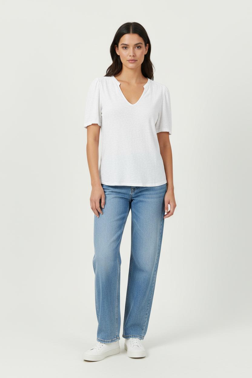 T-shirt Blanc - Taille M/38 de la marque Maison 123 | PARAD27170 - Vendu par Paradigme - Image 1