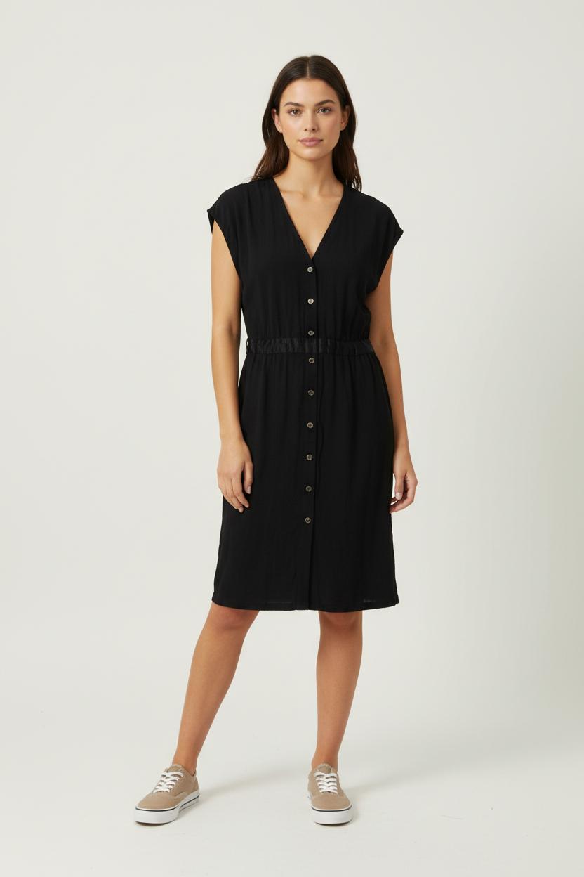 Robe Chemise Noire - Taille XS/34 de la marque Sessùn | PARAD27171 - Vendu par Paradigme - Image 1