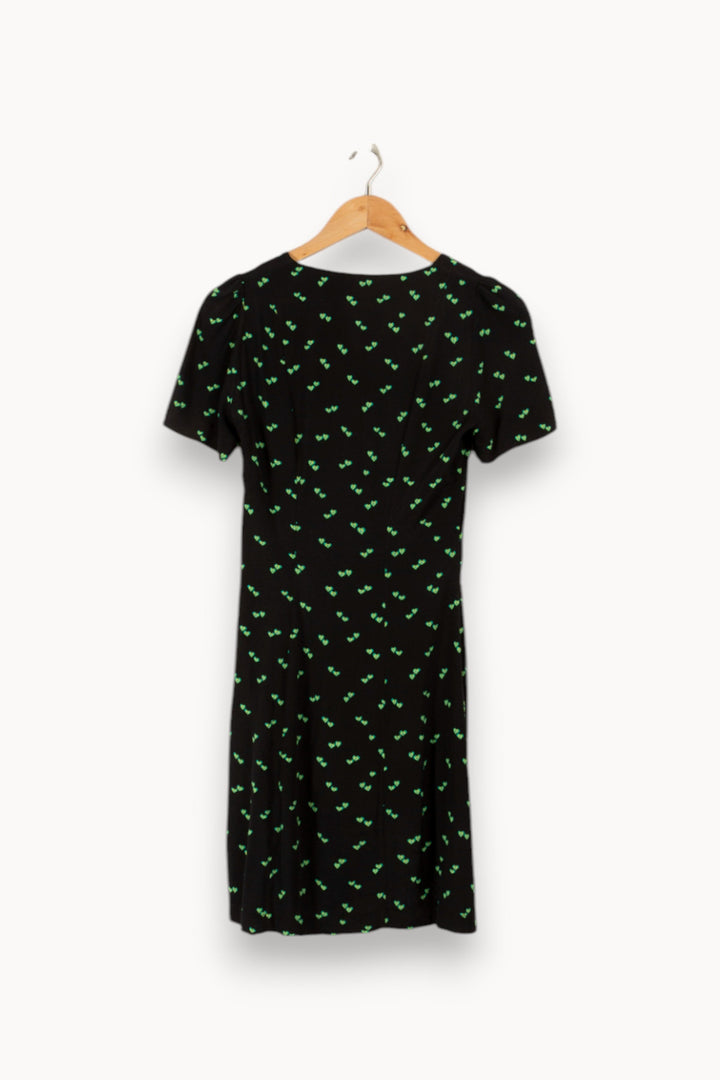 Robe noire à motifs - Taille XS/34