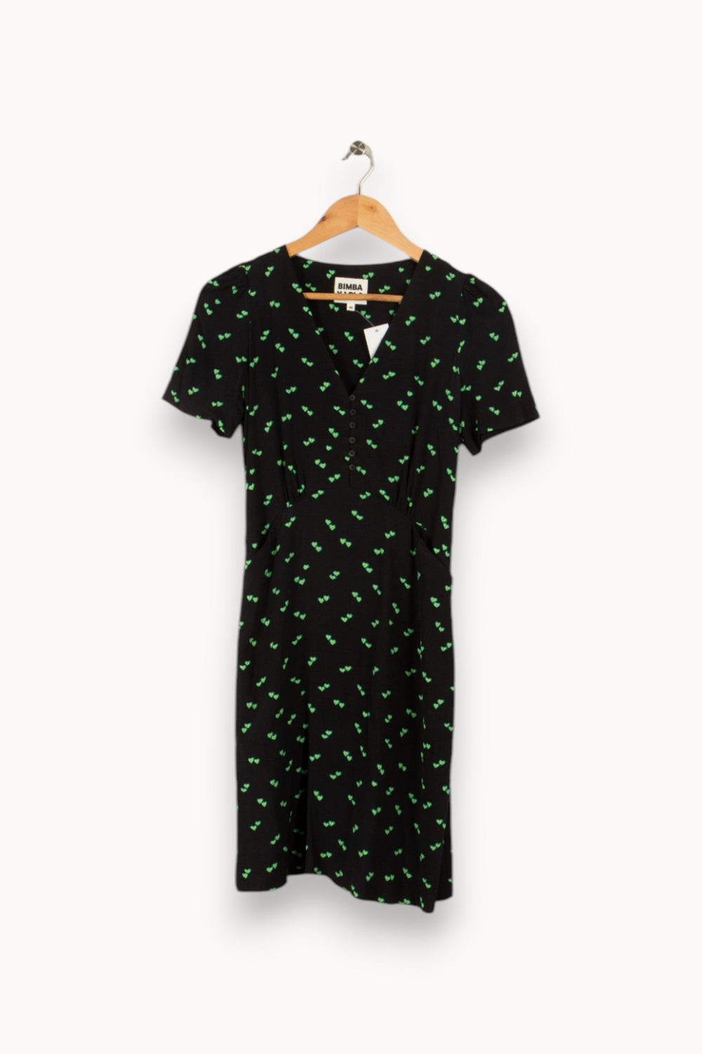 Robe noire à motifs - Taille XS/34