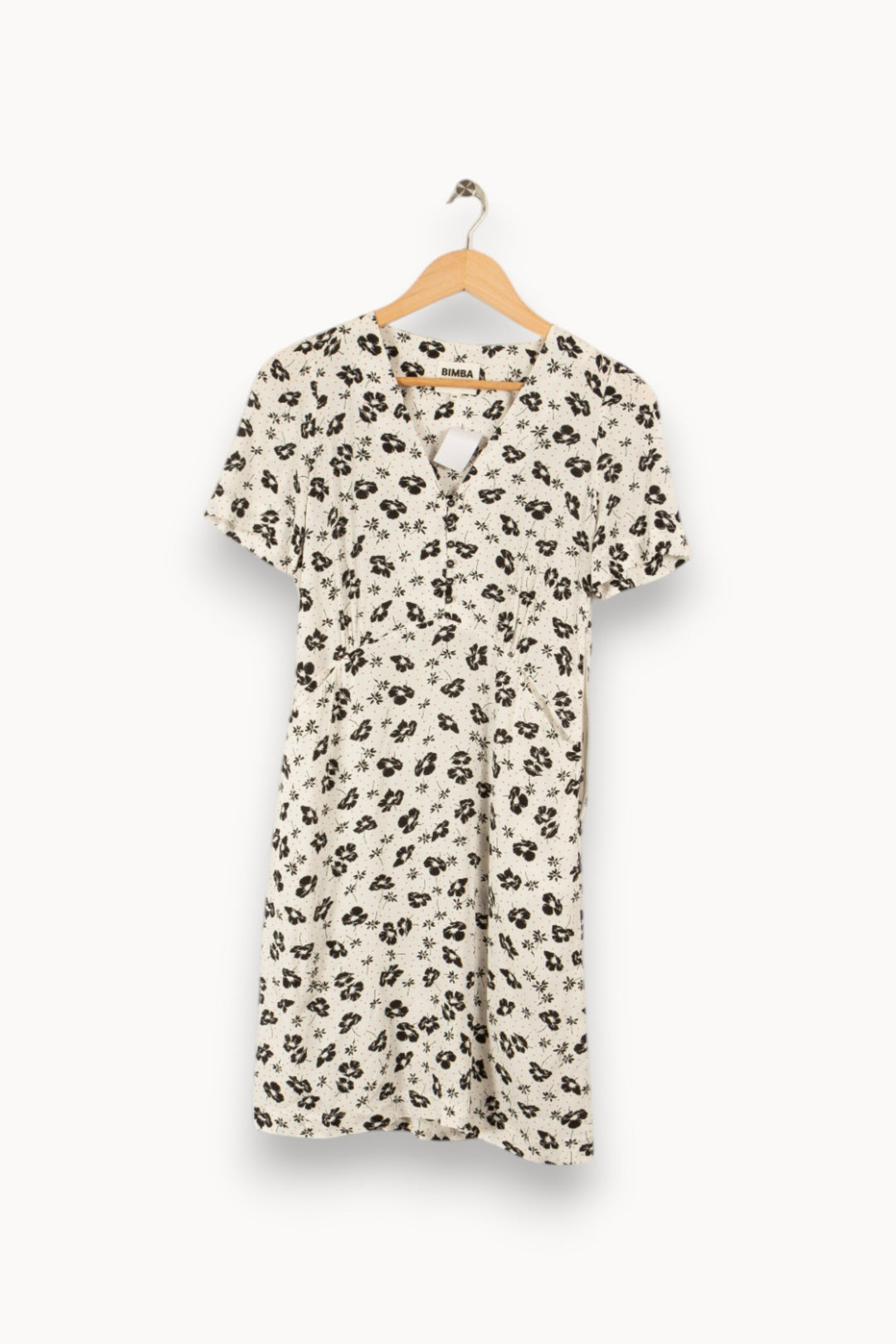 Robe blanche à motifs - Taille XS/34