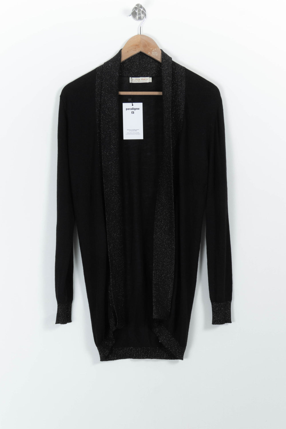 Cardigan Noir - Taille S/36 de la marque La Petite Etoile | PARAD27222 - Vendu par Paradigme - Image 2
