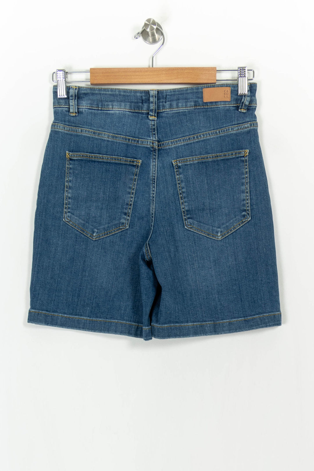 Short en Jean Bleu - Taille S/36 de la marque Caroll | PARAD27226 - Vendu par Paradigme - Image 4