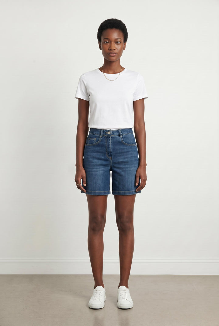 Short en Jean Bleu - Taille S/36 de la marque Caroll | PARAD27226 - Vendu par Paradigme - Image 1