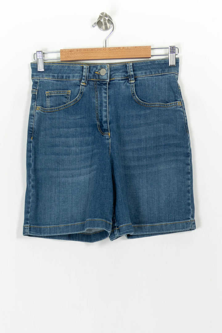 Short en Jean Bleu - Taille S/36 de la marque Caroll | PARAD27226 - Vendu par Paradigme - Image 2