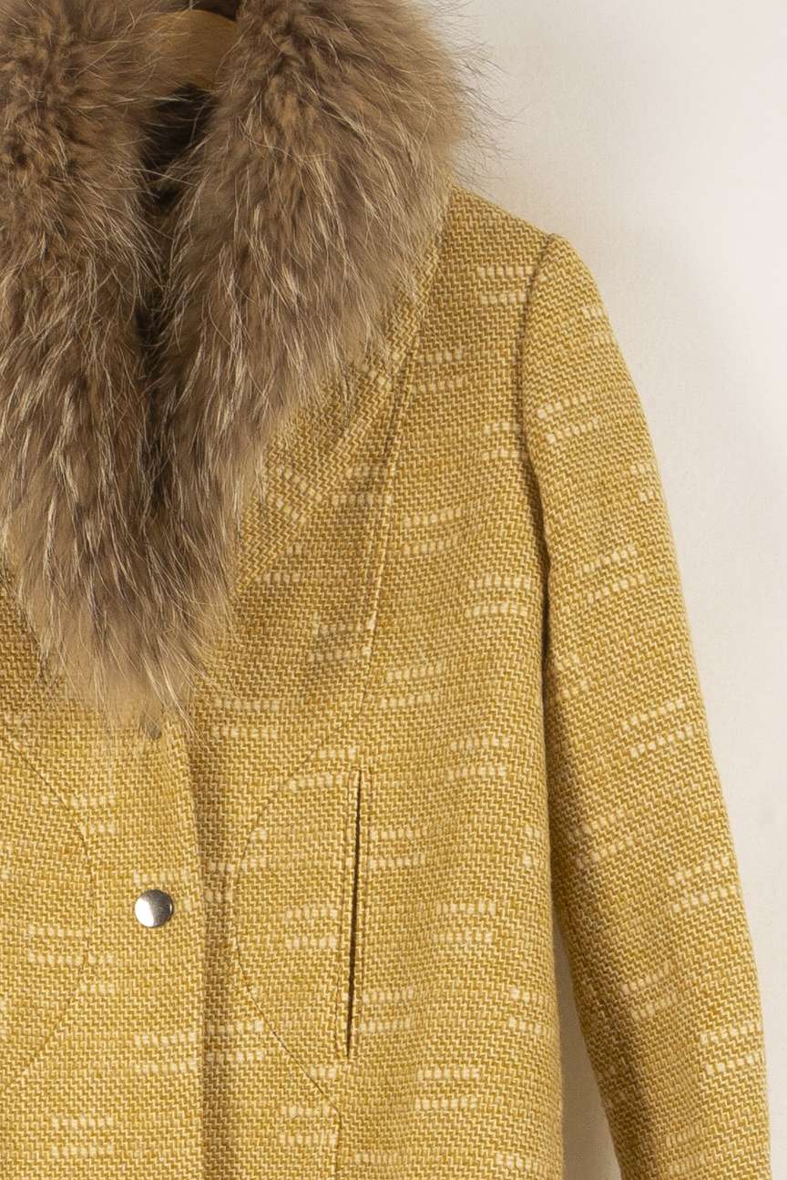 Manteau Jaune - Taille XS/34 de la marque ba&sh | PARAD27230 - Vendu par Paradigme - Image 3