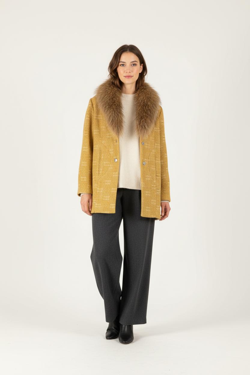 Manteau Jaune - Taille XS/34 de la marque ba&sh | PARAD27230 - Vendu par Paradigme - Image 1