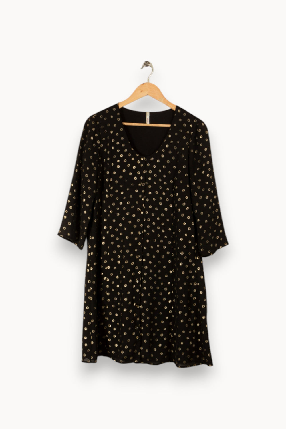 Robe noire à motifs - Taille L/40
