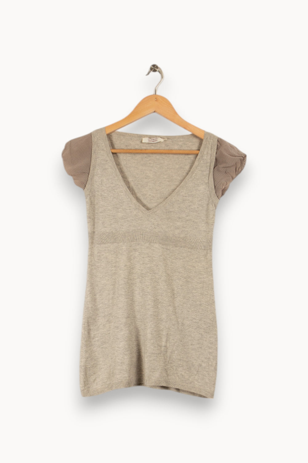 T shirt gris de la marque Comptoir des Cotonniers | PARAD27308 - Vendu par Paradigme - Image 3