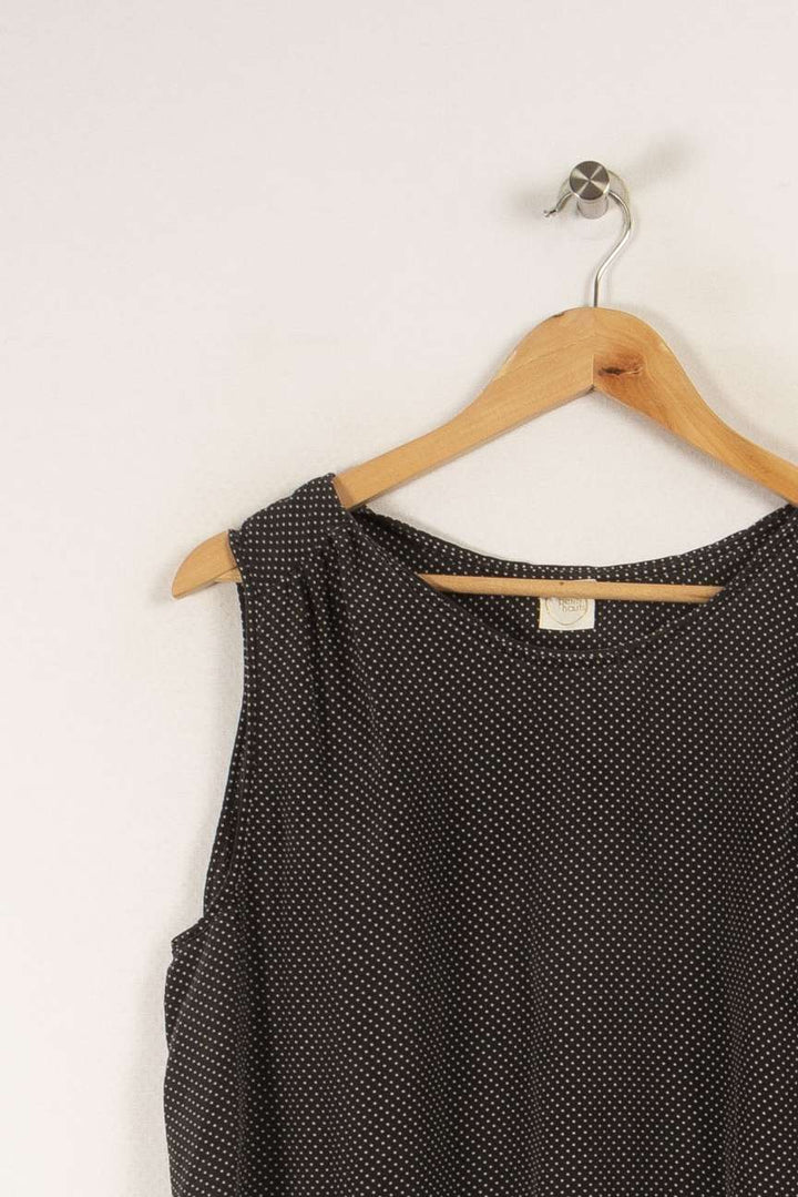 Top noir à pois - Taille M/38
