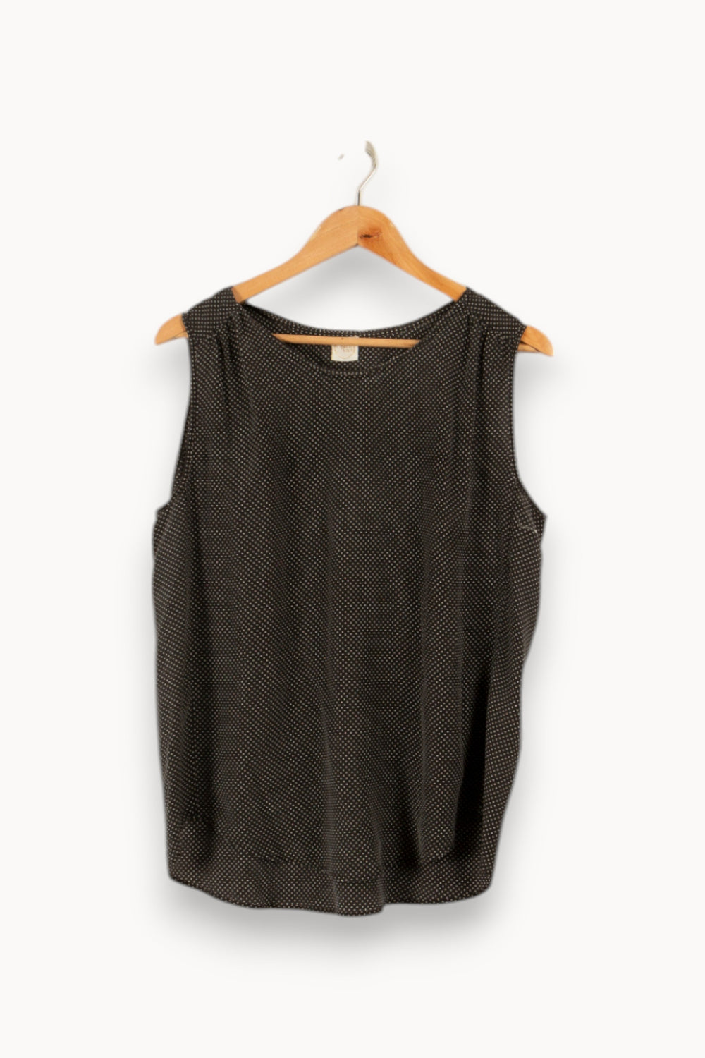 Top noir à pois - Taille M/38