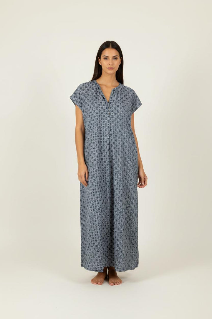 Robe longue bleue - Taille S/36