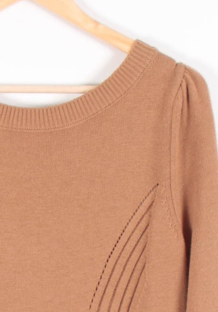 Robe Pull Marron - Taille S/36 de la marque IKKS | PARAD27353 - Vendu par Paradigme - Image 3