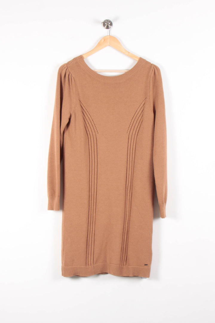 Robe Pull Marron - Taille S/36 de la marque IKKS | PARAD27353 - Vendu par Paradigme - Image 2