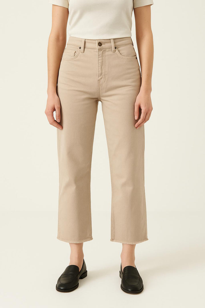 Jean Beige - Taille S/36 de la marque La Fée Maraboutée | PARAD27354 - Vendu par Paradigme - Image 1