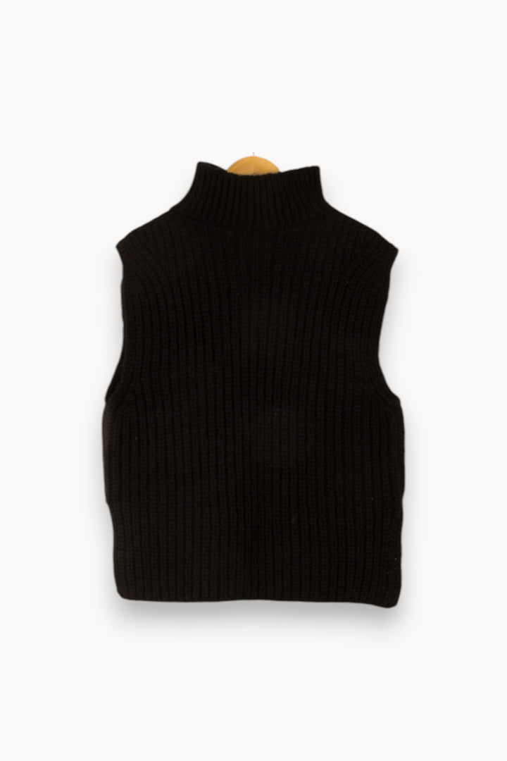 Pull Sans Manches Noir - Taille L/40 de la marque Petite Mendigote | PARAD27358 - Vendu par Paradigme - Image 4