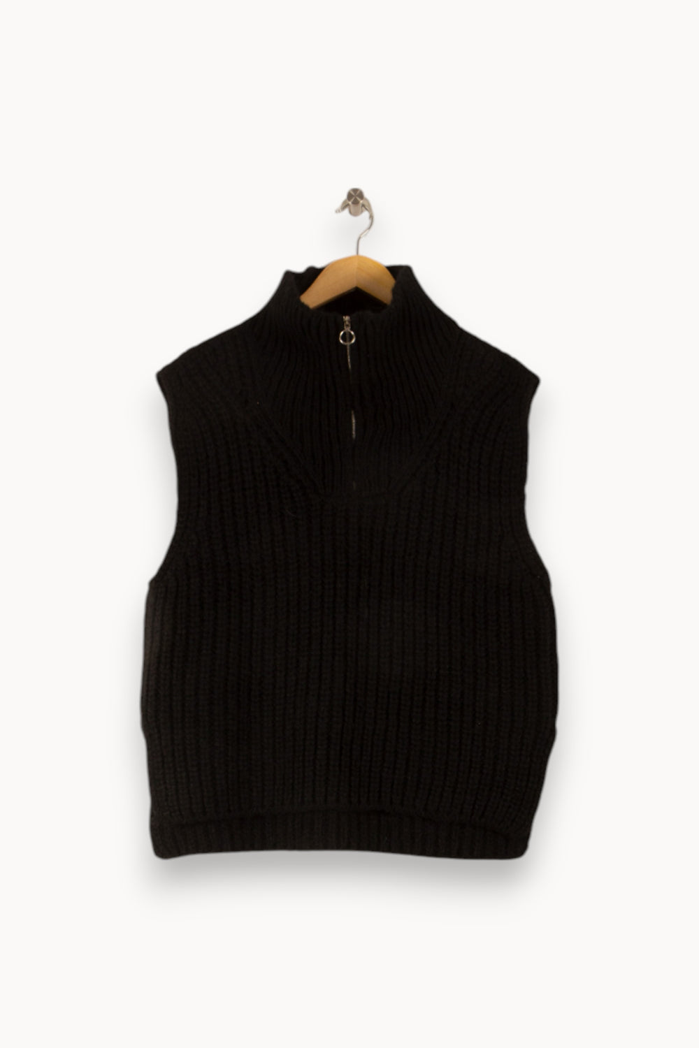 Pull Sans Manches Noir - Taille L/40 de la marque Petite Mendigote | PARAD27358 - Vendu par Paradigme - Image 2