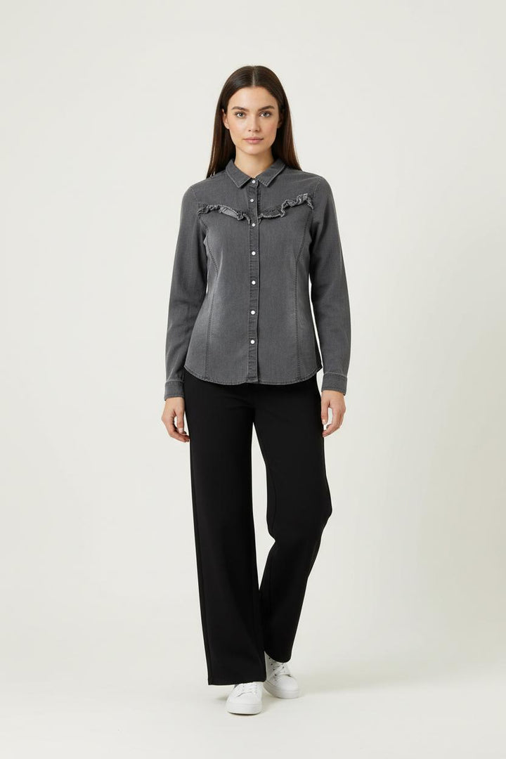 Chemise Gris - Taille L/40 de la marque IKKS | PARAD27383 - Vendu par Paradigme - Image 1