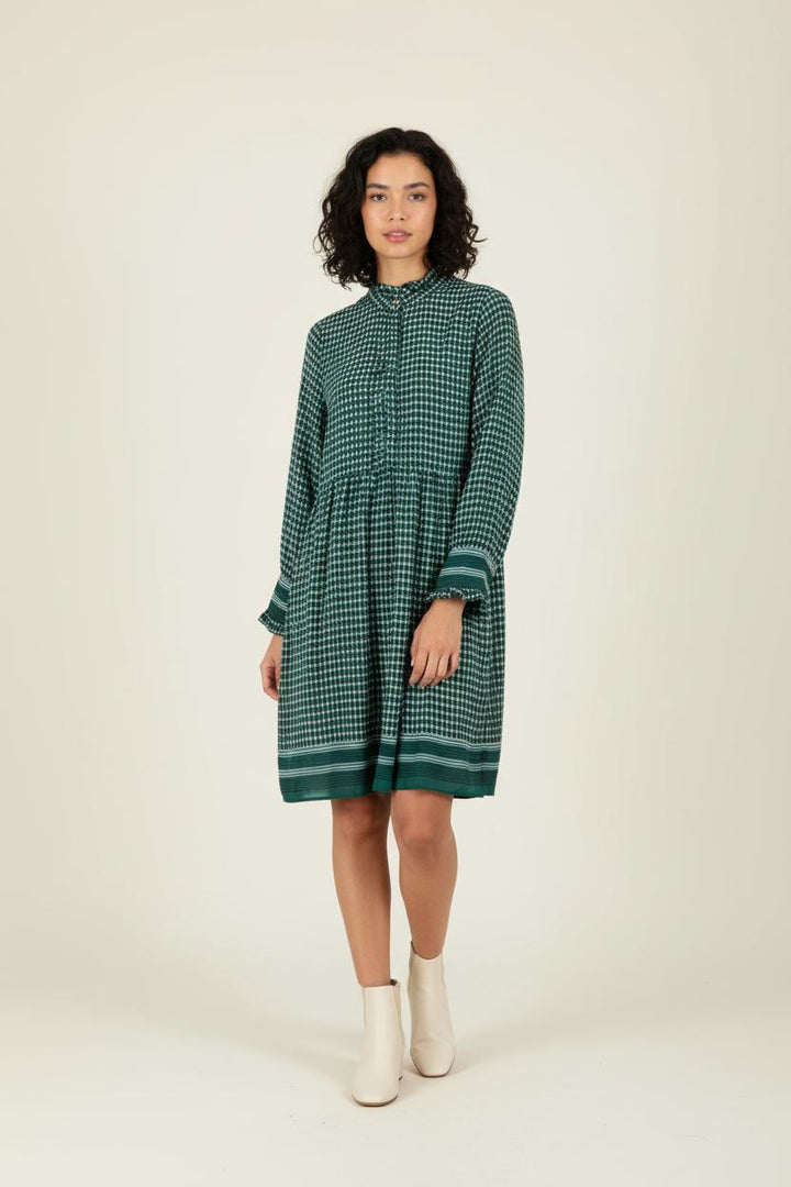 Robe longue verte à motifs - Taille M/38