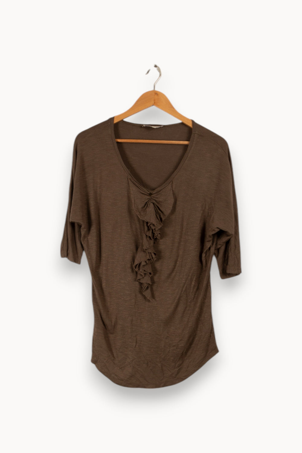T shirt manches longues vert de la marque Sandro | PARAD27395 - Vendu par Paradigme - Image 3
