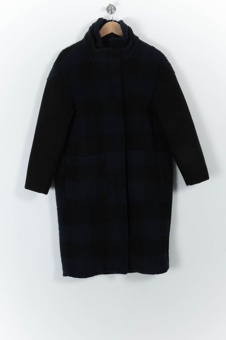 Manteau Bleu et Noir - Taille M/38 de la marque La Fée Maraboutée | PARAD27403 - Vendu par Paradigme - Image 2