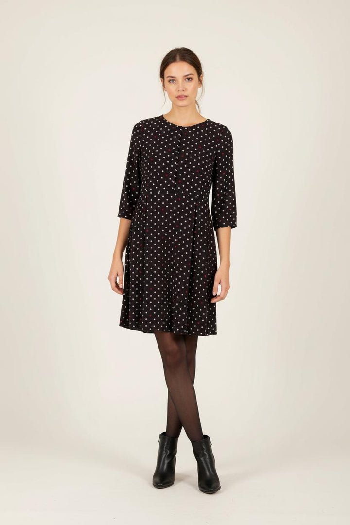 Robe noire à pois - Taille S/36