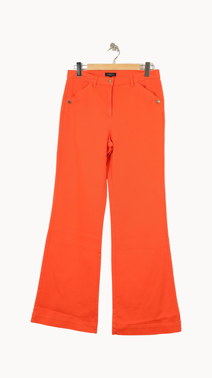 Pantalon Évasé Orange - Taille L/40 de la marque Caroll | PARAD27443 - Vendu par Paradigme - Image 2