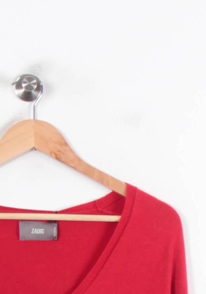 Pull Rouge - Taille M/38 de la marque Zadig&Voltaire | PARAD27445 - Vendu par Paradigme - Image 3