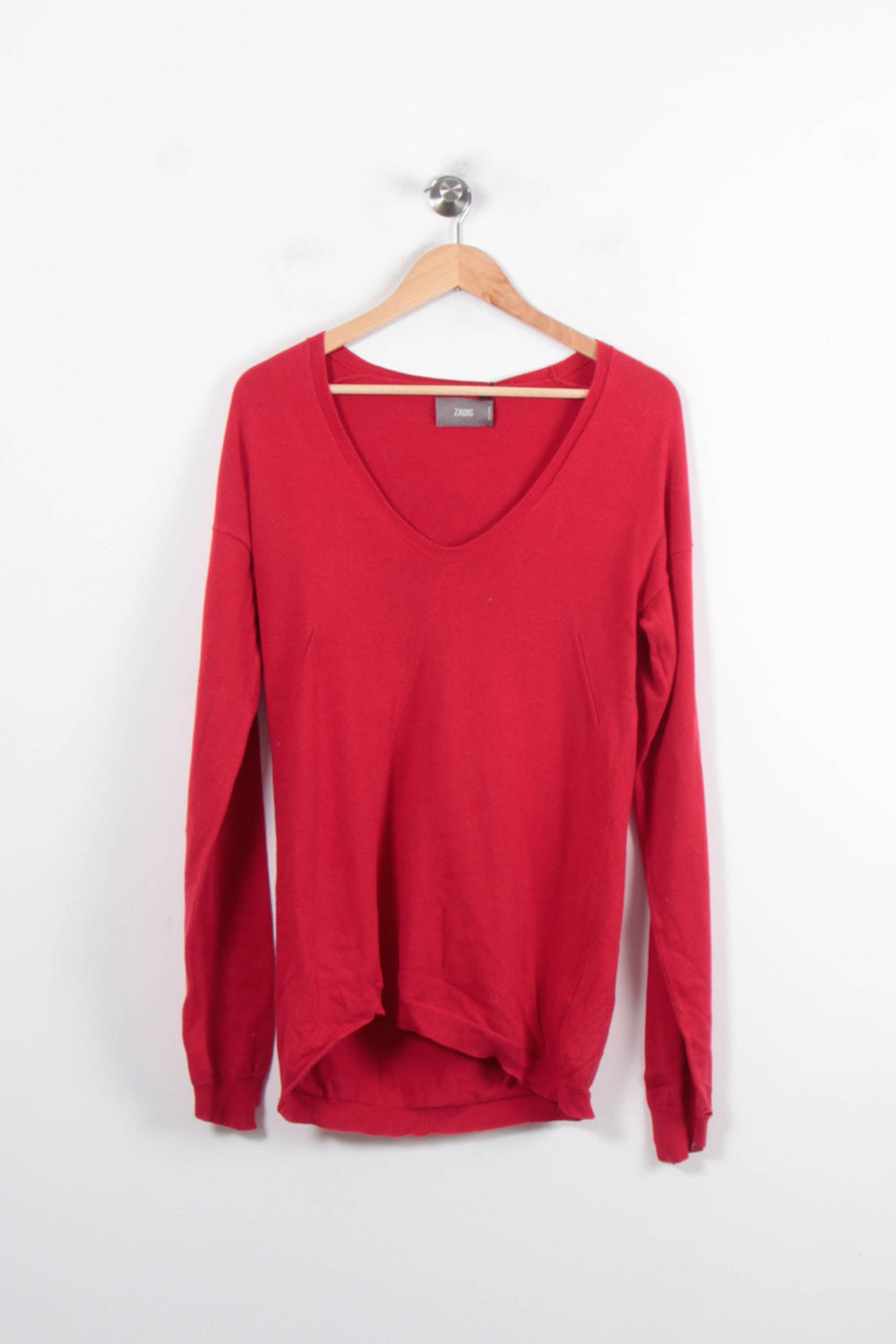 Pull Rouge - Taille M/38 de la marque Zadig&Voltaire | PARAD27445 - Vendu par Paradigme - Image 2