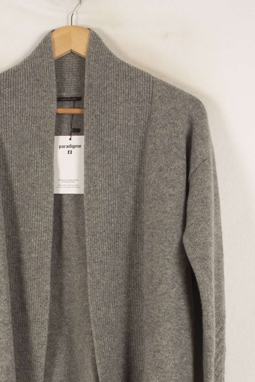Cardigan Gris - Taille S/36 de la marque IKKS | PARAD27454 - Vendu par Paradigme - Image 3