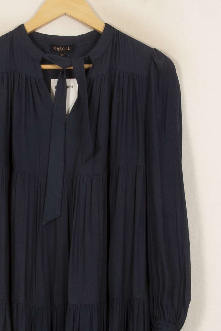 Robe Midi Bleue - Taille XS/34 de la marque Caroll | PARAD27458 - Vendu par Paradigme - Image 3