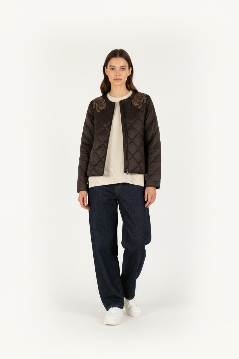 Doudoune Noire - Taille S/36 de la marque IKKS | PARAD27474 - Vendu par Paradigme - Image 1