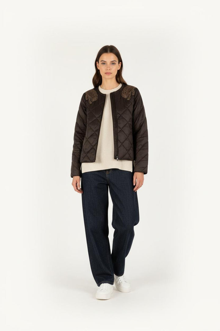 Doudoune Noire - Taille S/36 de la marque IKKS | PARAD27474 - Vendu par Paradigme - Image 1