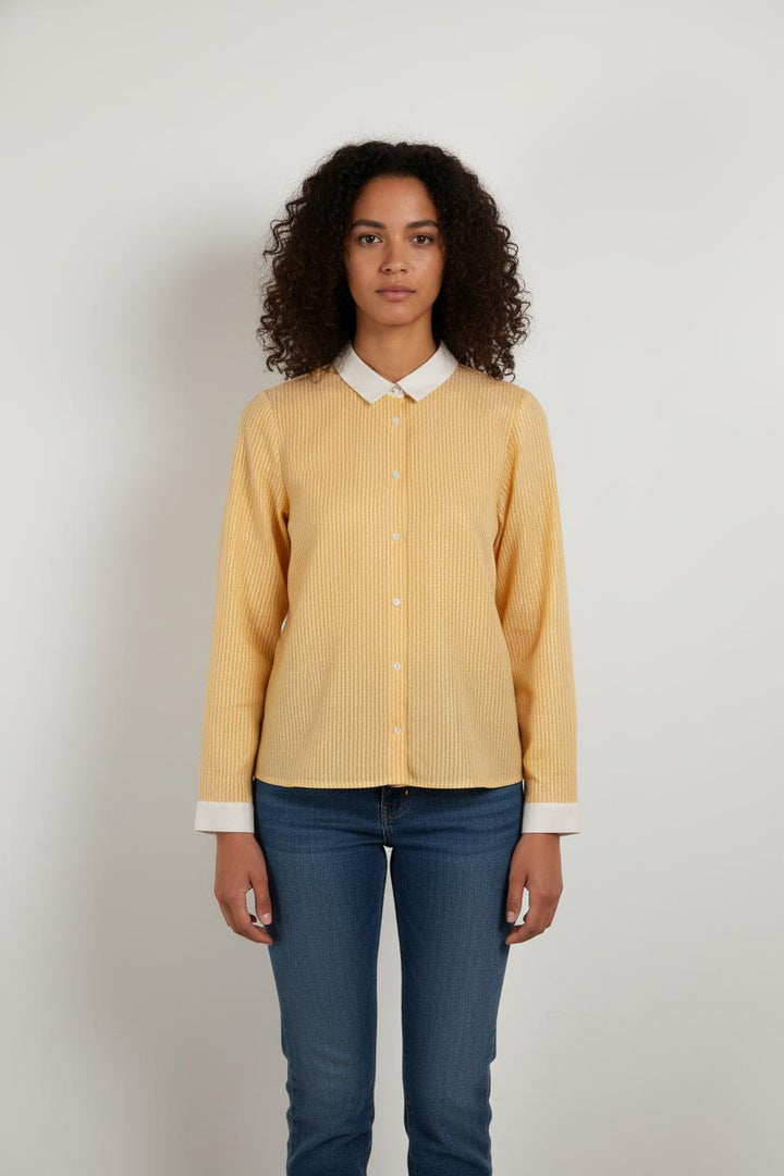 Chemise jaune rayée - Taille M/38