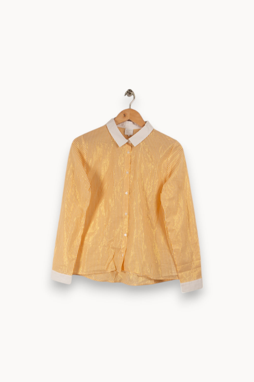 Chemise jaune rayée de la marque Karl Marc John | PARAD27486 - Vendu par Paradigme - Image 1